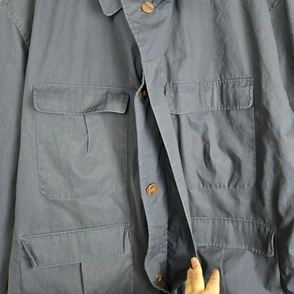 J. Crew Oarsman XL Navy Blue Chore Jacket  Utility Field Coat Heavyweight‎